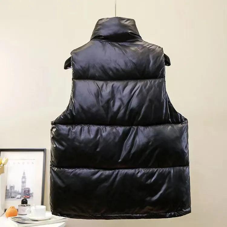 Vestă Casual la Modă Potrivită cu Orice, din Bumbac cu Puf, pentru Femei, Largă, Mărime Mare, Îngroșată, Vestă pentru Dame