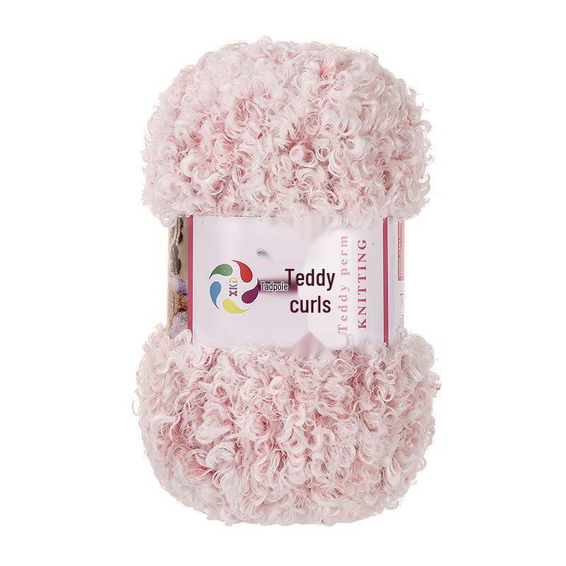 Włóczka Teddy Wool Pętelkowa: Ręcznie robiona włóczka DIY do szydełkowania i robienia na drutach na szaliki i lalki
