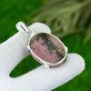 Womens day Sale 925 Sterling Silver Natural Rhodonite Engagement Pendant Jewelry