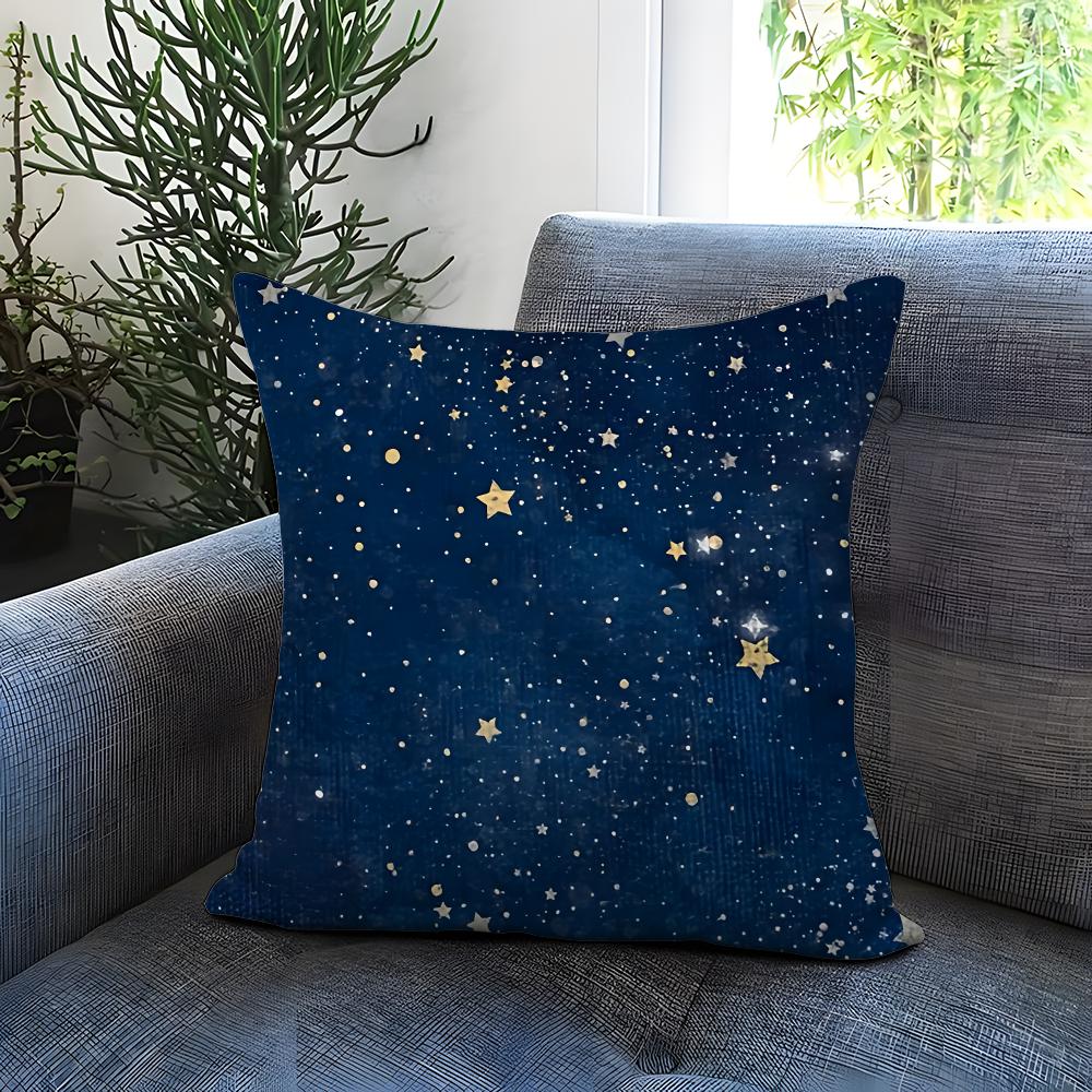 The Starry Sky Cushion Cover Comfortable Reversible Pillow Cover Ideal for Car Sofa Bedroom Beyond