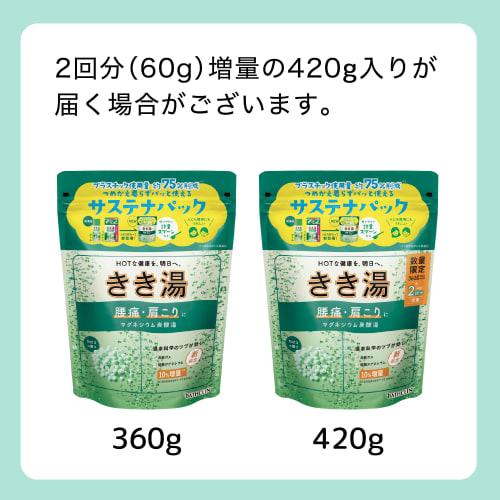 Kikiyu [Medicated Bath Salts] Magnesium Carbonated Water Kabosu Scent 360g (approx. 12 Servings) Bathclin Carbonated Bath Salts