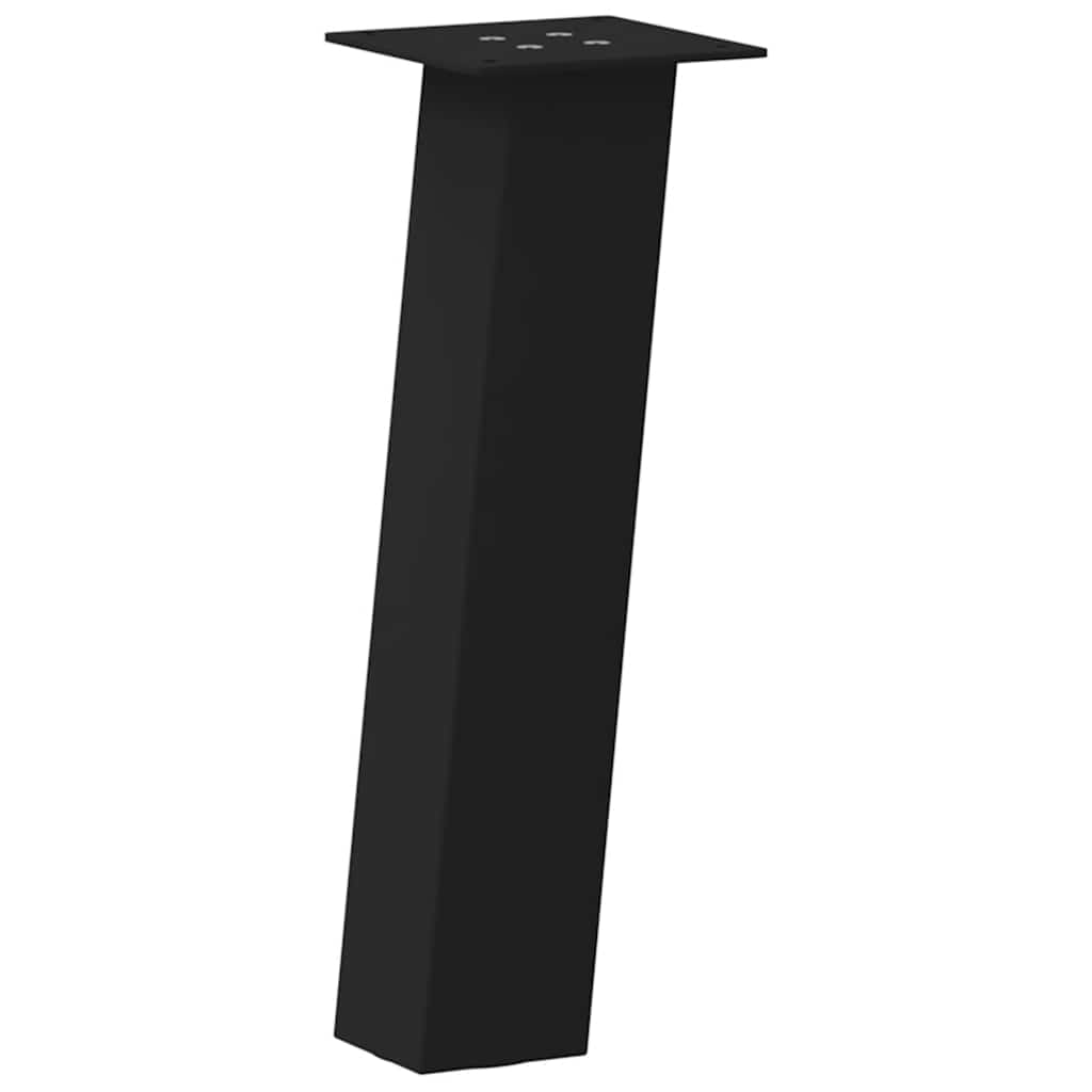 Vidaxl Nogi Do Stolika Kawowego, 4 Szt., Czarne, 30 Cm, Stal