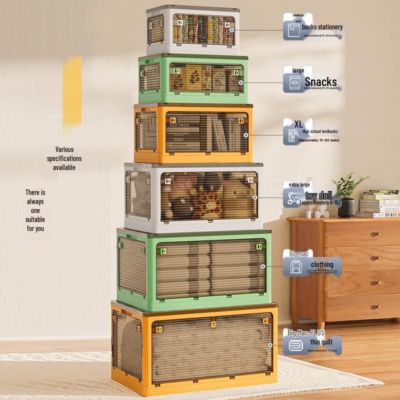 Transparenter Faltbarer Kleiderschrank-Organizer: Kleider- & Quilt-Aufbewahrungsbox