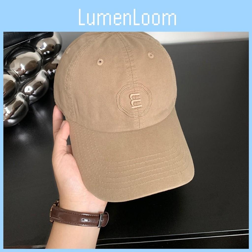 Letter Embroidered M Panel Baseball Hat Breathable Cotton Street Style Looks