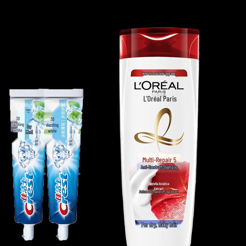 

Crest 3D White Toothpaste & Multi-Effect Shampoo Set