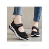 Versatile Middle-aged and Elderly Mother's Shoes, Soft Sole, Non-fatiguing Flat Shoes, Breathable Hook-and-loop Casual Shoes.