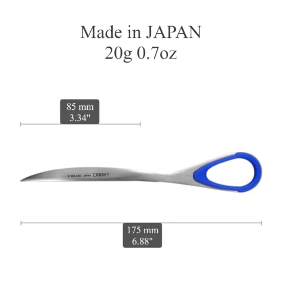 Hasegawa Cutlery Paper Knife Blue ESP-175 Total length: 17.5 Blade length: 8.5 (cm)