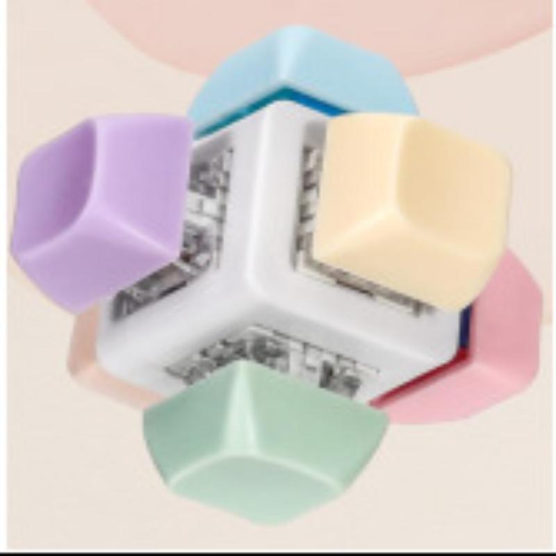 1Pcs 6 Key No Light Stress Relieving Keyboard Ball Fingertip Pressing Gift Toy Creative Stress Reliever Keychain Bags Decoration