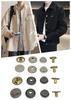 501# 15MM Brass Metal Snap Buttons Buckle High Quality Shank Style with Plating Technique for Clothes