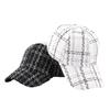 Qiandongge series baseball cap Xiaoxiangfeng black and white checkerboard British style hat spot batch