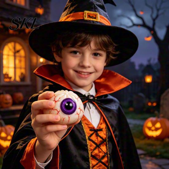 Anxiety Relief Toy 1/5Pcs Halloween Dumpling Stress Toy, Pumpkin Ghost Eyeball Steamed Bun Squeeze Sensory Ball Fidget for Adults Kids