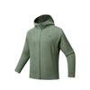 Outdoor Series Fire Shell Warm Windproof Antistatic Comfortable Versatile Casual Fashion Hooded Jacket Unisex Jacket Slate-Green 972616701-4