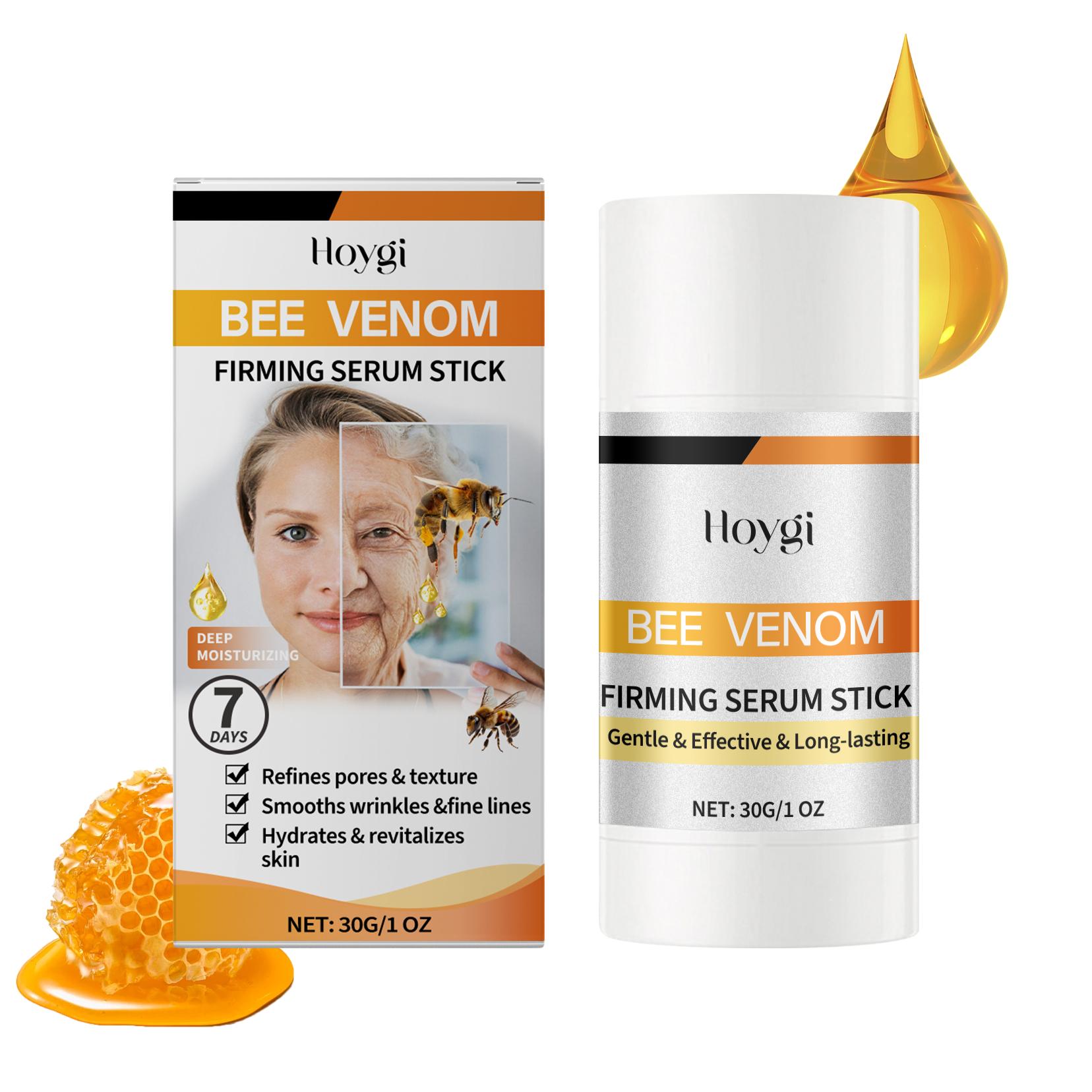 

Hoygi Bee Venom Firming Essence Stick Nourish & Lift Skin Elasticity Moisturize & Emollient Facial Firming Skin Care Essence 30ml