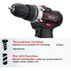 1/2Pcs 35Nm Cordless drill Double Speed Adjustment LED lighting Large capacity battery 15-speed torque adjustment