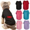 Vêtements pour chien Multicolore Décontracté Chemises pour chien de compagnie Unies Chemise pour chien de compagnie Vêtements pour animaux de compagnie Vêtements pour chiot Faible MOQ Une pièce Logo personnalisé