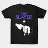 Men Black Print T-shirt The Slayer No-Cut Transfer Paper Print Cotton Tshirt