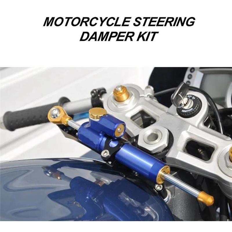 Motorcycle Steering Stabilizer Damper Mounting Bracket Kit For  YZF-R6 YZF600 2003 2004 2005
