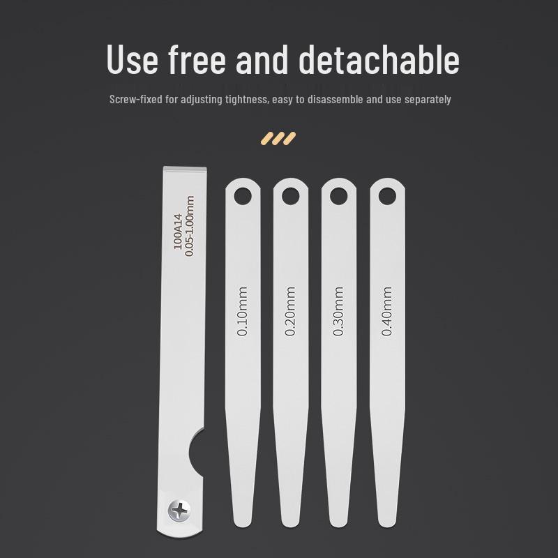 Stainless Steel High Precision Feeler Gauge Set for Valve Clearance Measurement