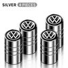 VW 4pcs Car Tire Valve caps Emblem metal Cap Case For for VW Volkswagen Golf Polo Passat Touran accessories Car Styling