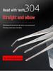 Extra Long 304 Stainless Steel Bent Tip Tweezers - Anti-Static Gardening & Planting Tool