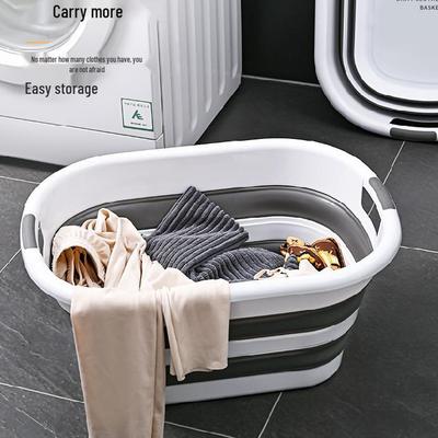 40L Outdoor Laundry & 26L Folding Storage Basin for Dirty Clothes