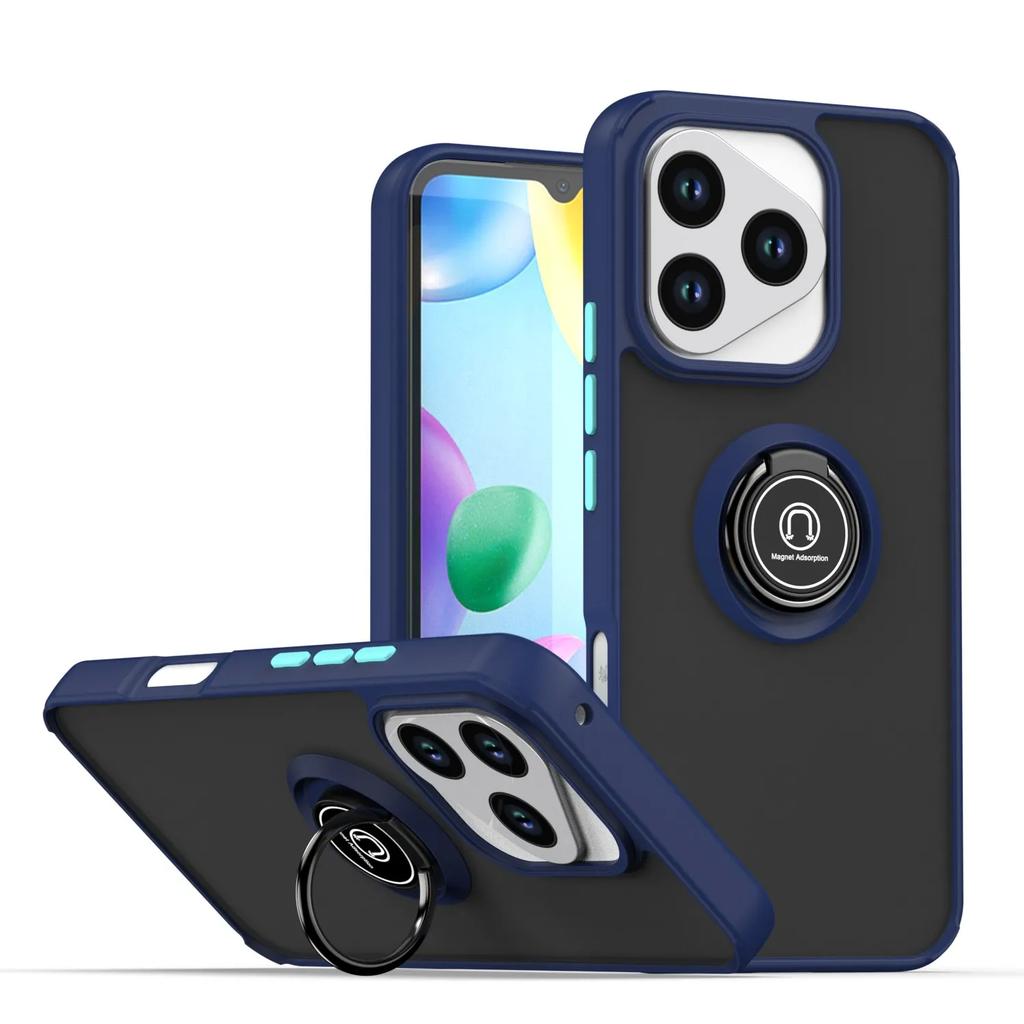 Armor Shockproof Matte Case For Honor 400 Lite 5G Cover Ring Magnetic Stand Holder Back Shell Coque Fundas
