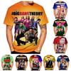 New Fashion TV Series The Big Bang Theory 3D Printed T-shirt Men's and Women's Summer Casual Short-sleeved Funny T-shirt TBBT To