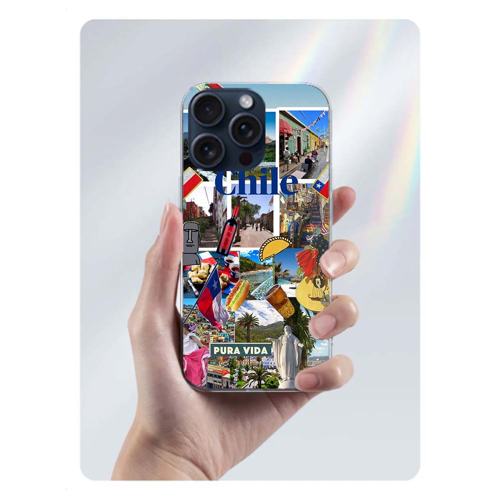 

Chilean Urban Landscape Art Clear Phone Case For Iphone 17 Air 16 Pro Max 15 Pro 14 Plus 17E 16E 11 13 12 Mini Cover Cases Funda iPhone XR
