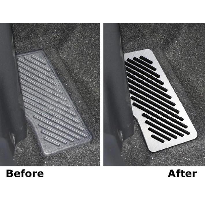 Racing Design Silver Rest Dead Pedal Cover For Toyota 18-up Camry, 19-22 Avalon