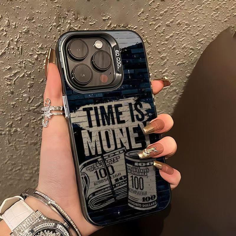 American Dollar Pattern Anti Drop Matte Hard Protective Phone Case For Apple Iphone