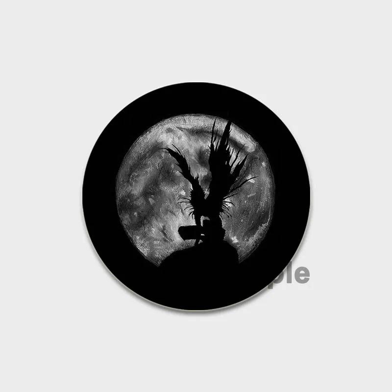 32/44/58MM Japanese Anime Death Note Enamel Pins, Round Brooch, L Killer, Yagami Light, Cosplay Badge, Backpacks Jewelry, Xmas Gifts