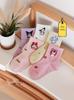 Kids' Mid-Calf Kuromi Cartoon Socks for Toddlers and Girls - Spring & Autumn Collection