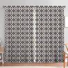 2 Piece Geometric Stripe Pattern Curtains   Suitable for Gifting To Family and Friends