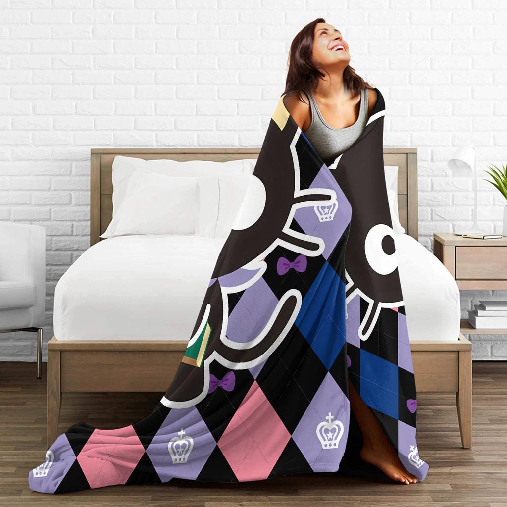 Süße Chococats Decke Super Warm Schwarz Katze Überwurfdecke Winter Junge Mädchen Schlafzimmer Lustige Bettdecke