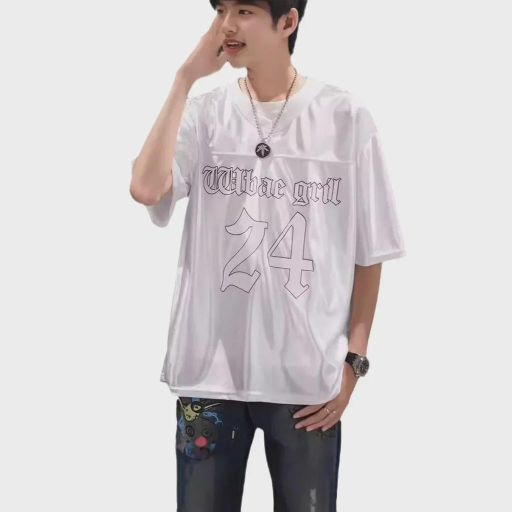 Men's Korean Style Trendy Loose-Fit Summer T-Shirt