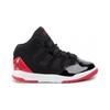 Jordan Max Aura Slip Resistant Cushioning Abrasion Resistant Mid top Children's Basketball Shoes Black Red AQ9216-006