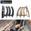 LHD RHD Car Interior Armrest Door Handle Inner Panel Pull Trim Leather Outer Cover Set For BMW X5 X6 E70 E71 E72 2007-2013