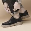 2024 New Driving Shoes Breathable Men's Flats Shoes Genuine Leather Oxfords Male Outdoor Shoes Fashion Lace-Up Business Flats