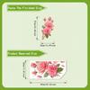 Sunflower Rose Refrigerator Stickers Removable Self Adhesive Cabinet Decals Waterproof for Home Kitchen Wall Design