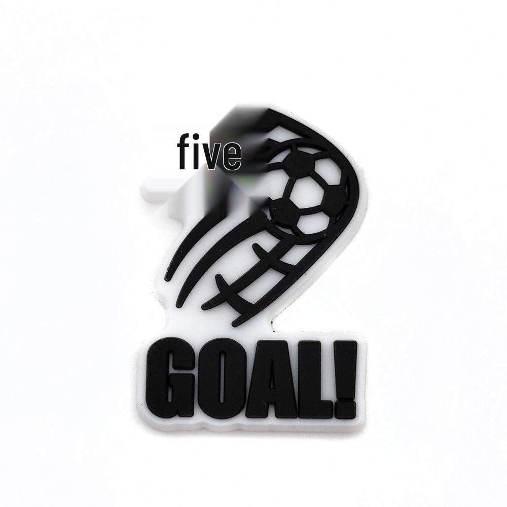 Football Crocs Charms - Soft PVC Shoe Decorations & Accessories