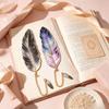 Vintage Feather Metal Bookmark Feather Book Page Marker Vintage Feather Bookmark  Reading Supplies