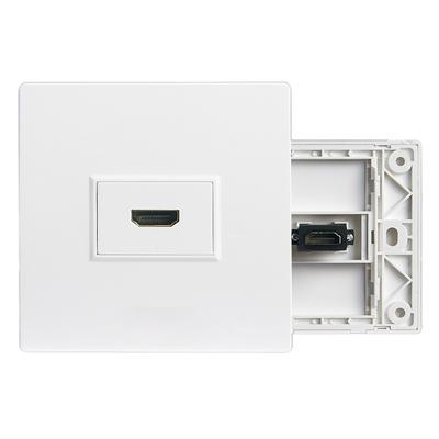 Embedded Multimedia Panel 4K HD Cable HDMI Video Digital TV Socket Plug Directly Into HDMI Socket,TV Network Cable Exit ,86mm