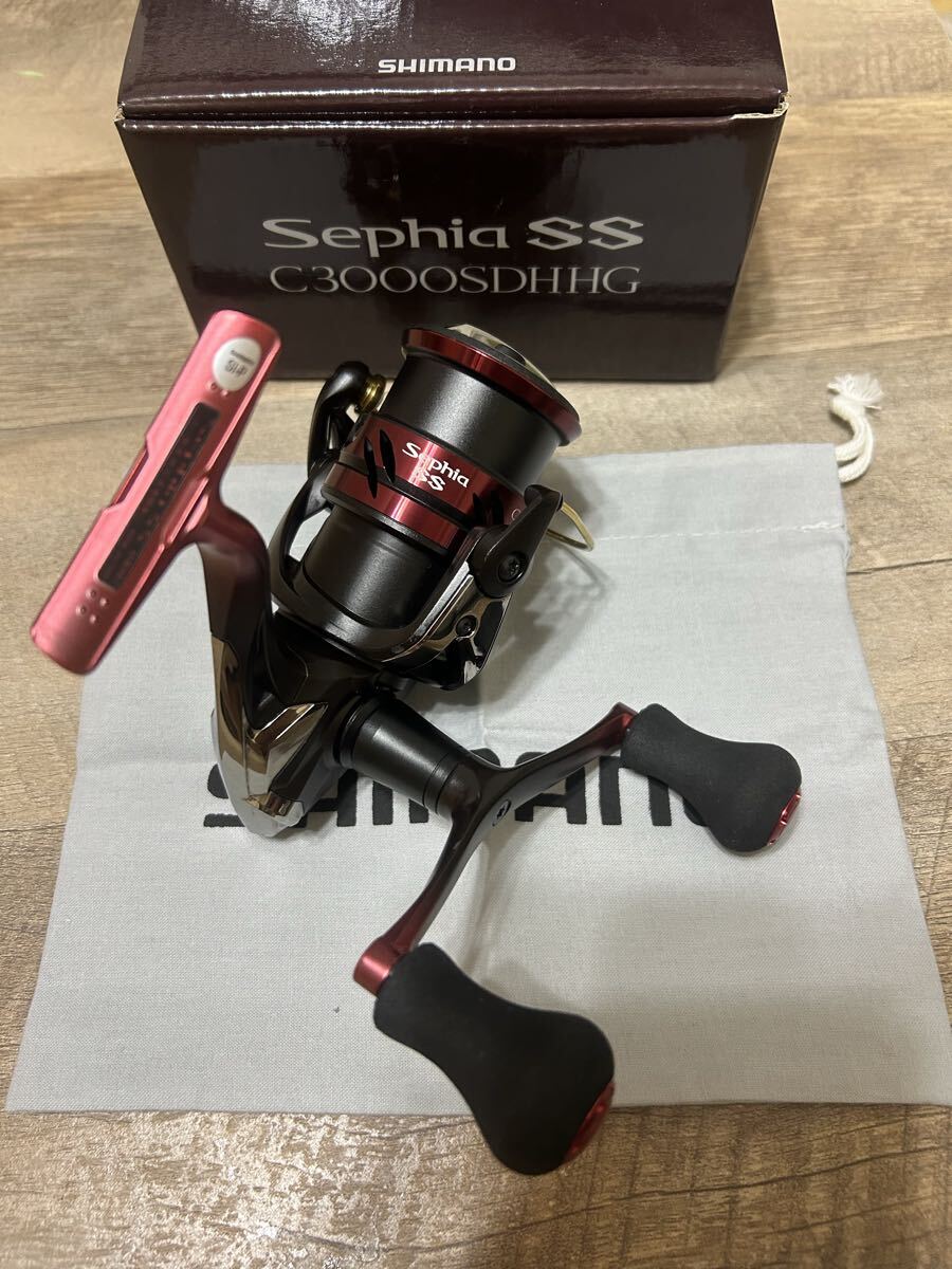 Used [USED] Shimano 19 Sephia SS C3000SDHHG Double Handle High Gear Spinning Fishing Reel Japan Import