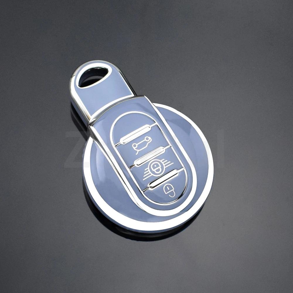 Soft Tpu Car Key Case Cover For Bmw Mini Coopers One Jcw F56 F55 F54 F57 F60 S Roadster Keyless Auto Shell Fob Holder Protector
