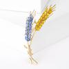 Fashionable And Exquisite Wheat Ear Brooch, Women'S Coat And Suit Accessories, Stylish Chest Flower Buckle Pin