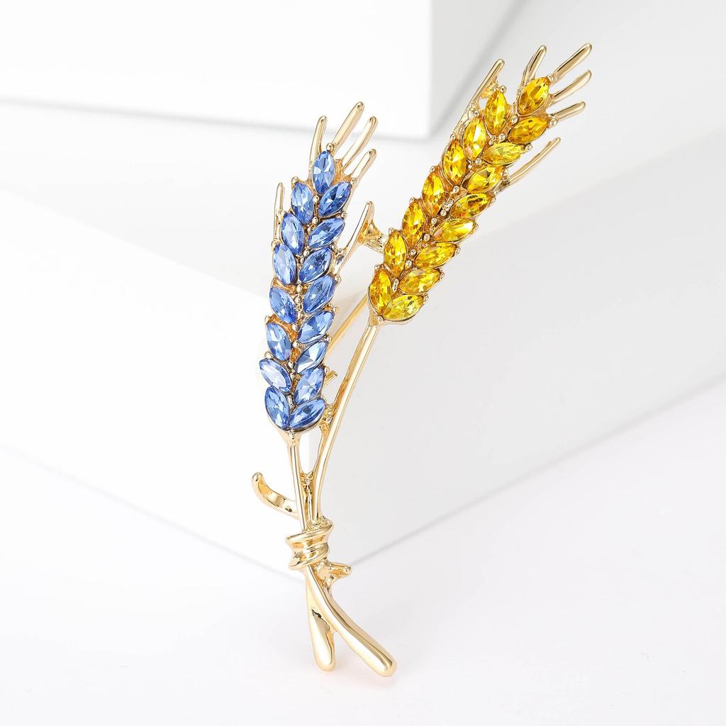 Fashionable And Exquisite Wheat Ear Brooch, Women'S Coat And Suit Accessories, Stylish Chest Flower Buckle Pin