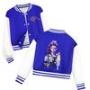 Kids Girls Anime Cartoon POP Singer Super Star Rumi Zoey Mira Printed Casual Long Sleeves Baseball Jacket Coat
