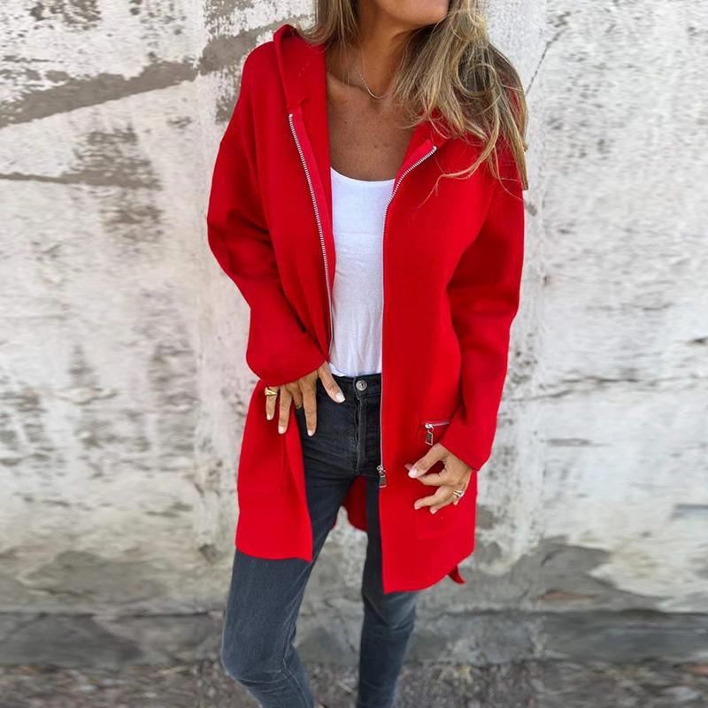 Женские элегантные винтажные модные куртки с длинным рукавом осень-зима повседневные — фото 10