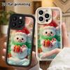 Phone case: 2D flat design, suitable for iPhone 18, 17, 16, 15, 14, 13 Pro protective cases, Christmas snowman, perfect Christmas and Halloween holida