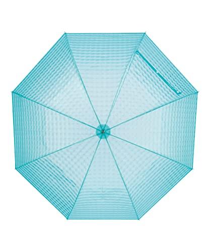 Estaa MOONBAT Glitter 3D Vinyl Umbrella, Lightweight and Transparent, 60cm, Women's, Green